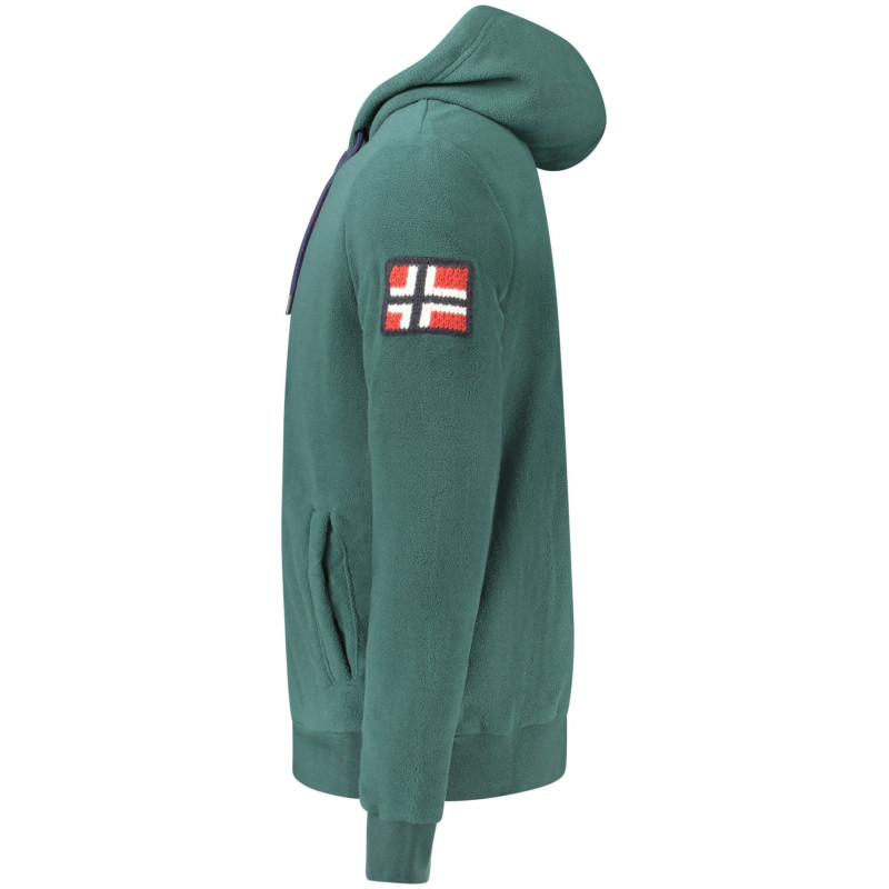 NORWEGEN 1963 HERREN GRÜNES SWEATSHIRT MIT REISSVERSCHLUSS