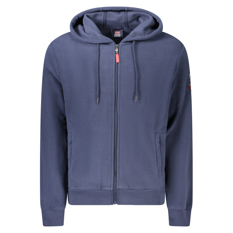 SUDADERA AZUL CON CREMALLERA PARA HOMBRE NORUEGA 1963