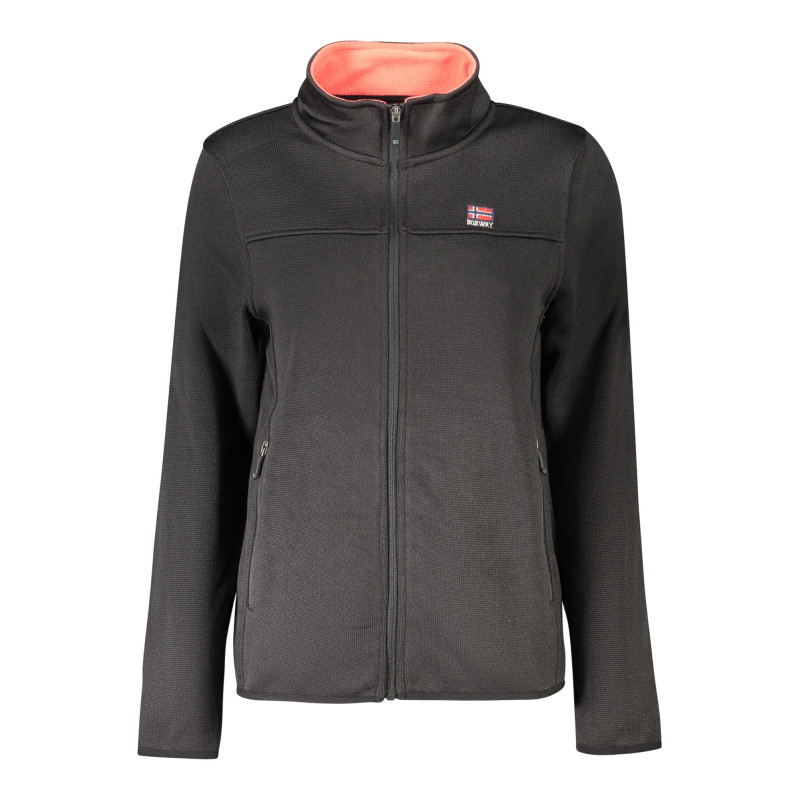 NORUEGA 1963 SUDADERA NEGRA CON CREMALLERA PARA MUJER