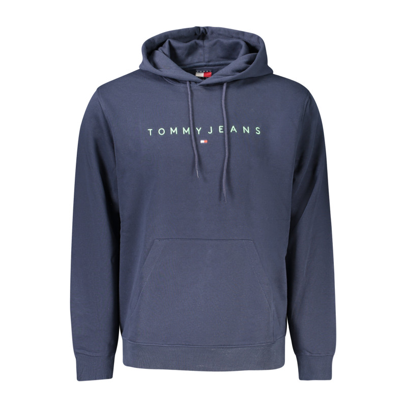 TOMMY HILFIGER MEN'S BLUE ZIP-UP SWEATSHIRT