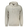 TOMMY HILFIGER MEN'S GRAY ZIP-UP SWEATSHIRT