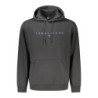 TOMMY HILFIGER MEN'S BLACK ZIP-UP SWEATSHIRT