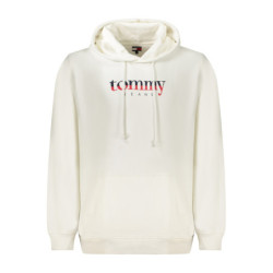 TOMMY HILFIGER MEN'S ZIP-UP SWEATSHIRT WHITE