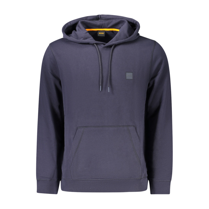 BOSS MEN'S BLUE ZIP-UP SWEATSHIRT