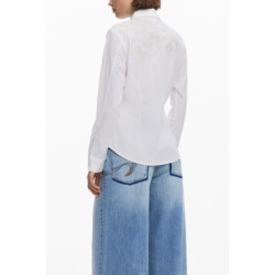 CHEMISE À MANCHES LONGUES FEMME DESIGUAL BLANCHE