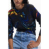 DESIGUAL DAMEN SCHWARZER PULLOVER