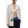 DESIGUAL DAMEN LANGARMSHIRT WEISS