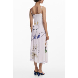 DESIGUAL WOMEN'S LONG DRESS WHITE