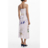 DESIGUAL WOMEN'S LONG DRESS WHITE