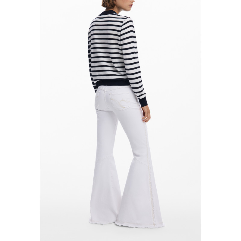 DESIGUAL DAMEN SCHWARZER PULLOVER