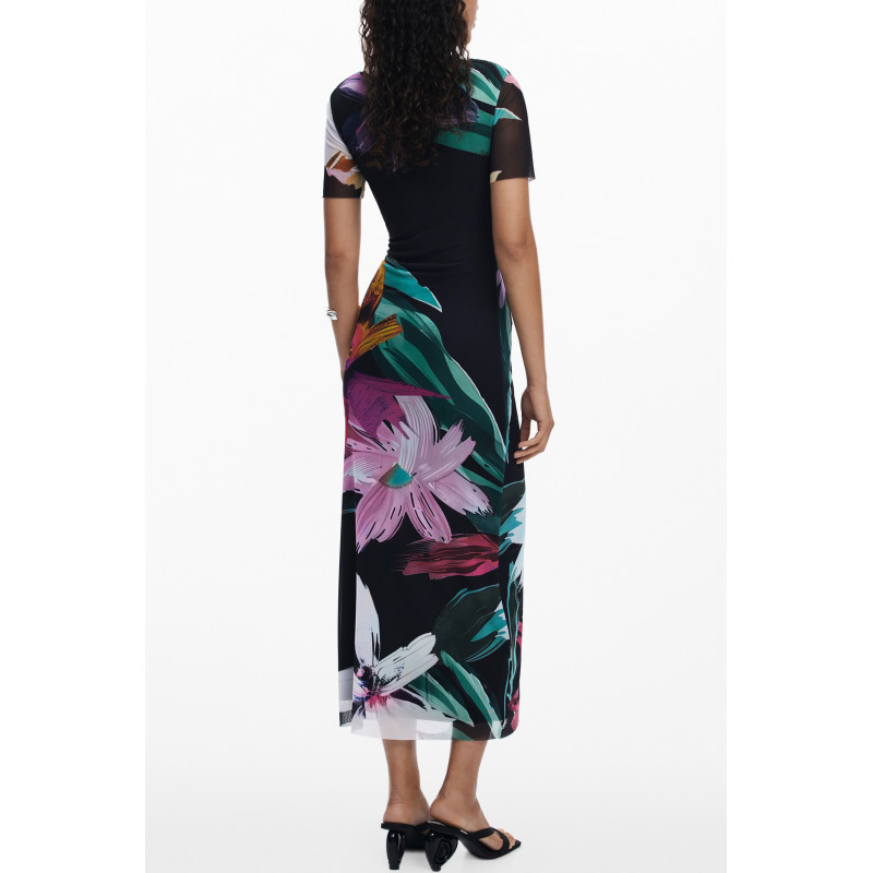 ROBE LONGUE NOIRE POUR FEMME DESIGUAL
