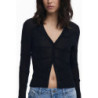 DESIGUAL CARDIGAN DONNA NERO