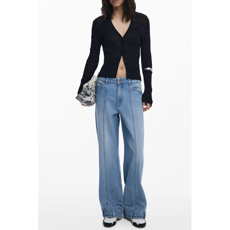 DESIGUAL DAMEN-CARDIGAN SCHWARZ