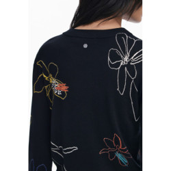 DESIGUAL DAMEN SCHWARZER PULLOVER