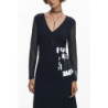 DESIGUAL WOMEN'S LONG BLACK DRESS