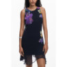 DESIGUAL SHORT DRESS FOR WOMEN IN BLACK