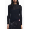 ROBE LONGUE NOIRE POUR FEMME DESIGUAL
