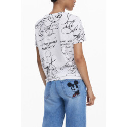 T-SHIRT À MANCHES COURTES POUR FEMME DESIGUAL BLANC