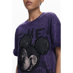 T-SHIRT À MANCHES COURTES POUR FEMME DESIGUAL VIOLET