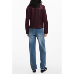 CHAQUETA ROJA DE MUJER DESIGUAL