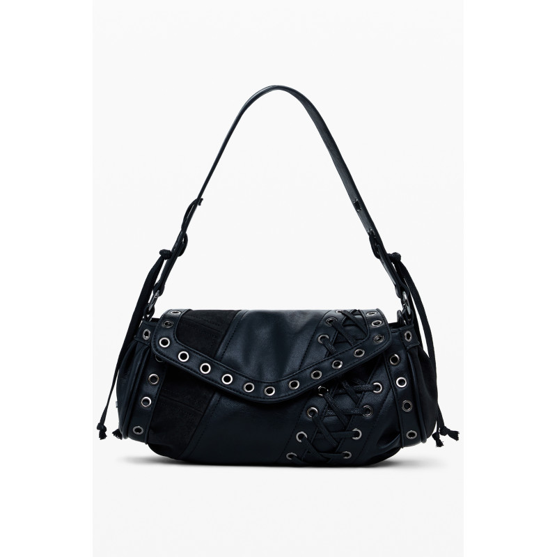 BOLSO NEGRO DE MUJER DESIGUAL
