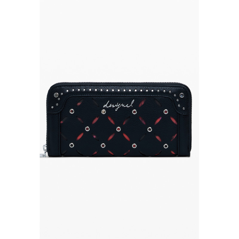 CARTERA NEGRA DE MUJER DESIGUAL