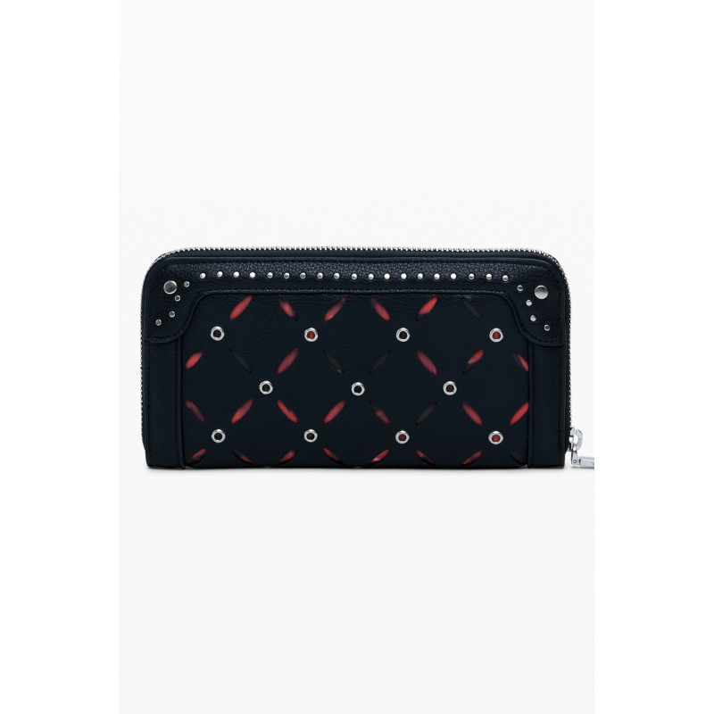 CARTERA NEGRA DE MUJER DESIGUAL