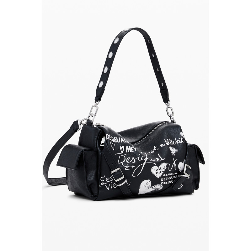 DESIGUAL BORSA DONNA NERO