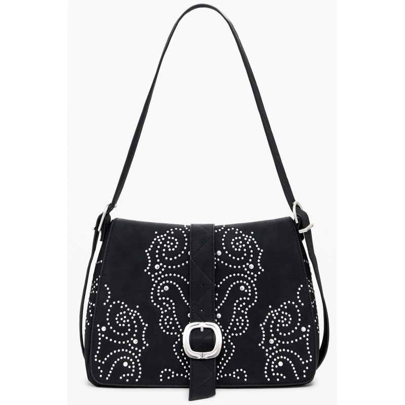 BOLSO NEGRO DE MUJER DESIGUAL