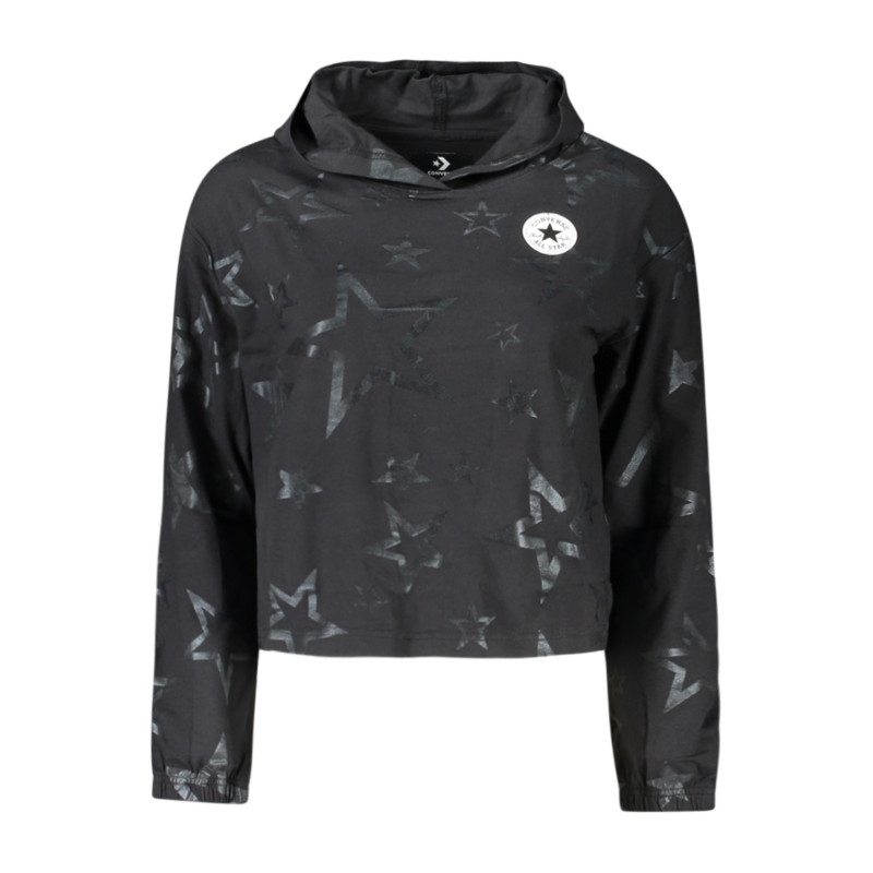 Camiseta de manga larga Converse para niña, negra