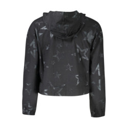 Converse Mädchen Langarm T-Shirt, Schwarz