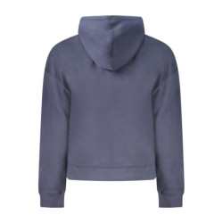 PEPE JEANS WOMEN'S BLUE ZIP-UP SWEATSHIRT