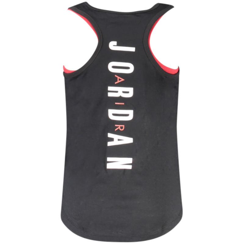 JORDAN GIRLS' BLACK TANK TOP