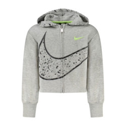 NIKE SWEATSHIRT MIT REISSVERSCHLUSS FÜR MÄDCHEN, GRAU
