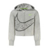 NIKE FELPA CON ZIP BAMBINA GRIGIO