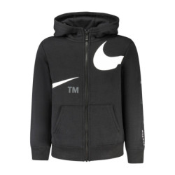 NIKE KIDS' BLACK ZIP-UP SWEATSHIRT