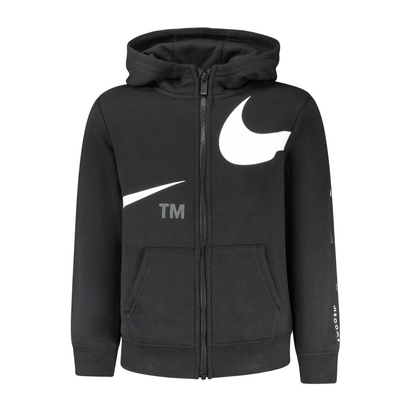 NIKE FELPA CON ZIP BAMBINO NERO
