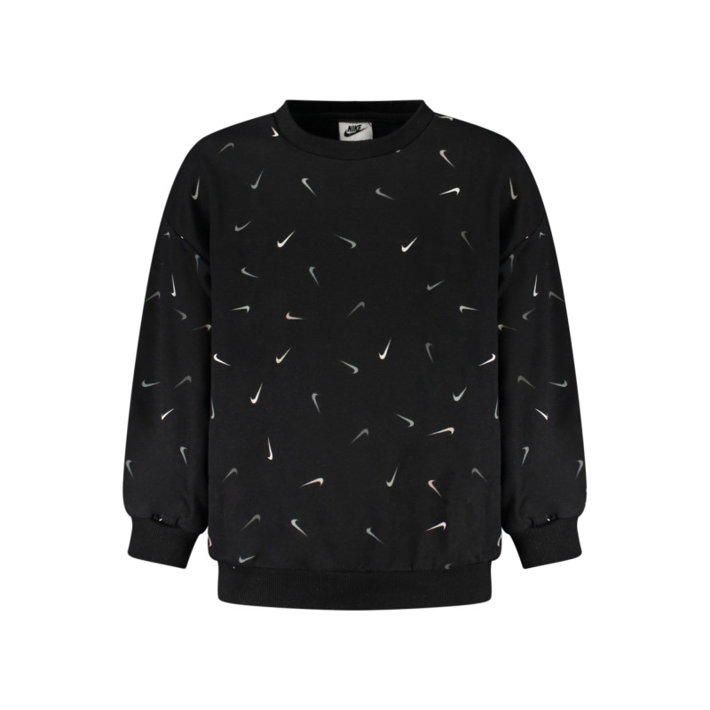 NIKE KIDS' BLACK ZIP-UP SWEATSHIRT