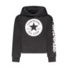 Converse Mädchen Zip-Up Hoodie, Schwarz