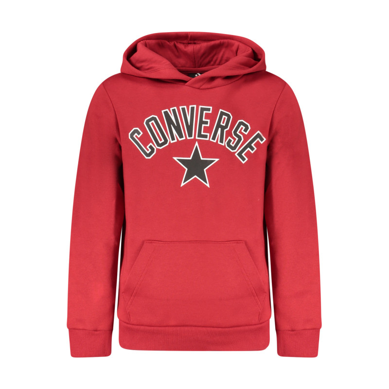 CONVERSE FELPA SENZA ZIP BAMBINO ROSSO