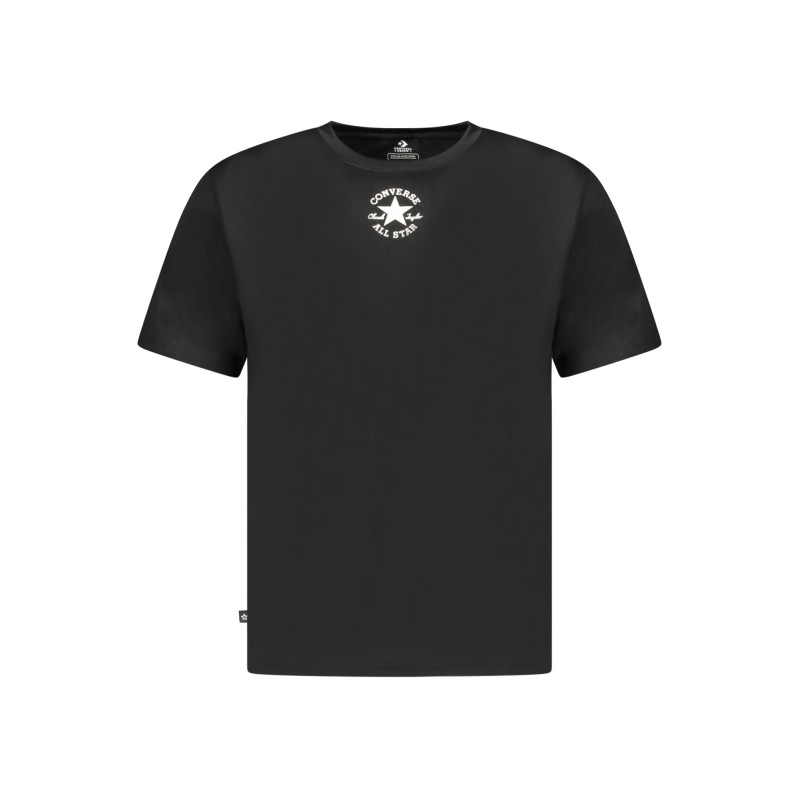 Camiseta de manga corta Converse para niños, negra