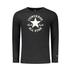 CONVERSE T-SHIRT MANICHE LUNGHE BAMBINO NERO