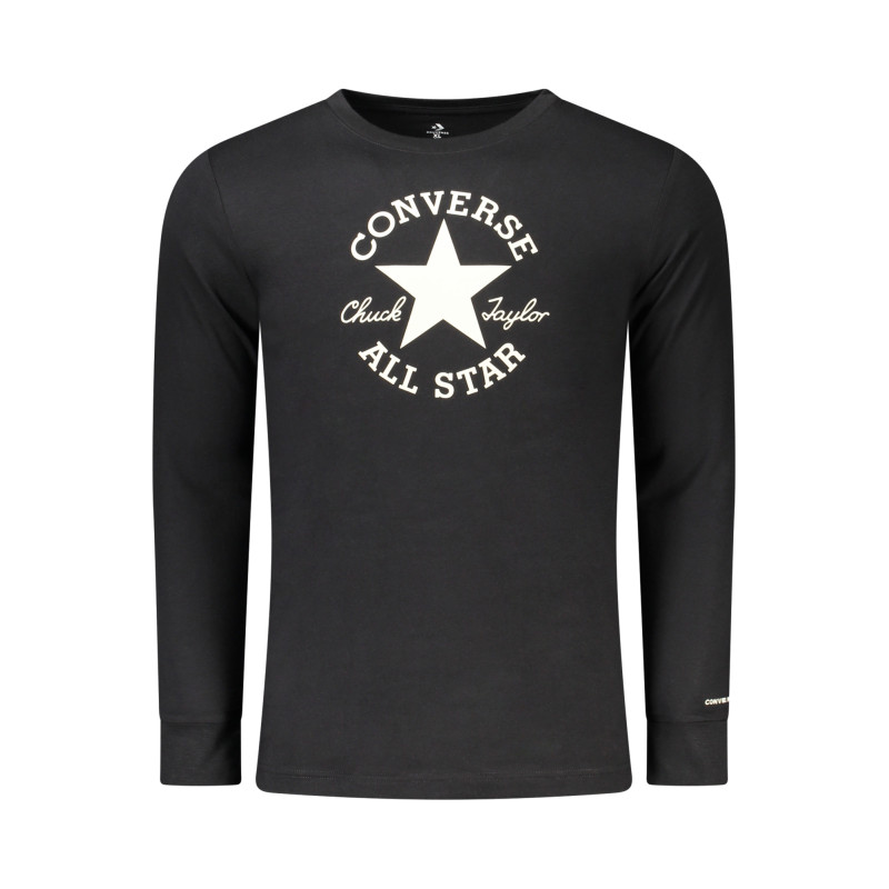T-SHIRT NOIR À MANCHES LONGUES CONVERSE POUR ENFANTS