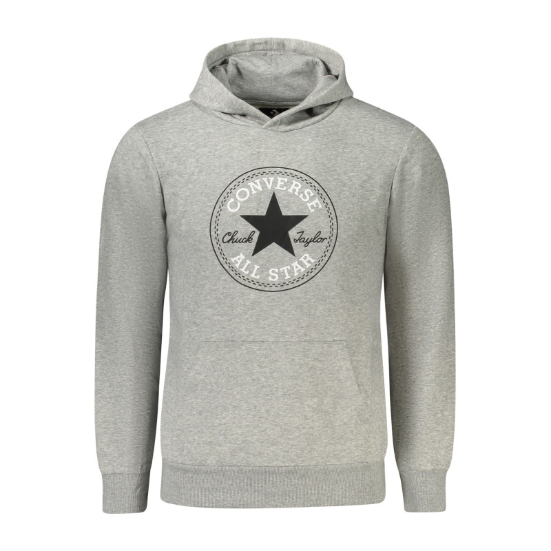 CONVERSE CHILDREN'S GRAY ZIP-UP SWEATSHIRT