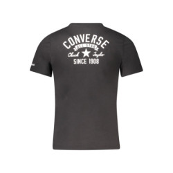 Camiseta de manga corta Converse para niños, negra