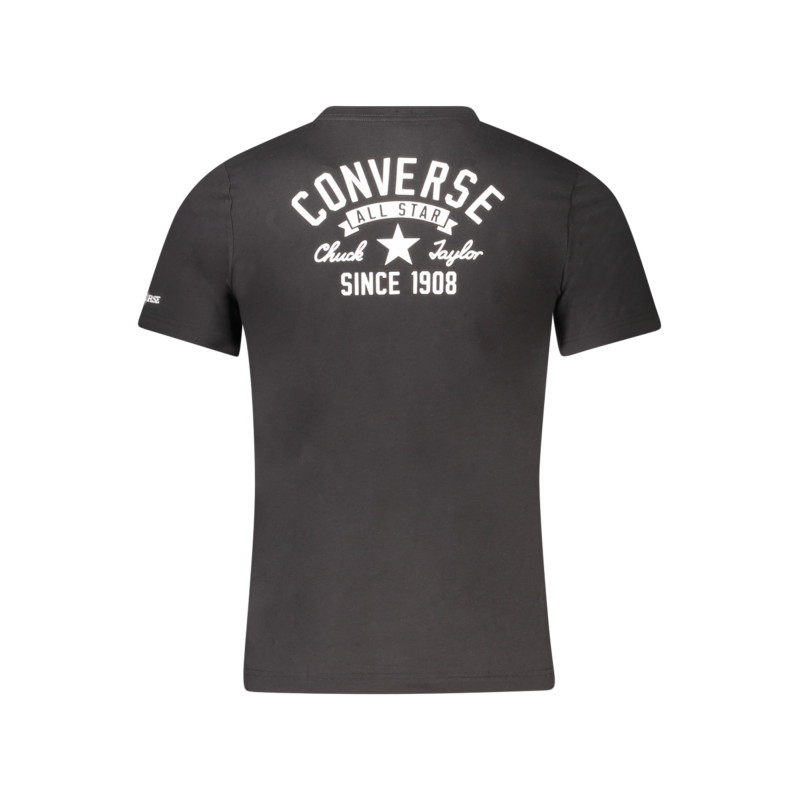 CONVERSE T-SHIRT MANICHE CORTE BAMBINO NERO