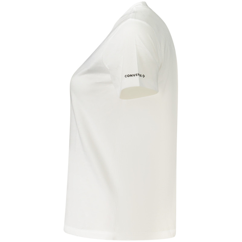 Camiseta de manga corta Converse para niña, blanca