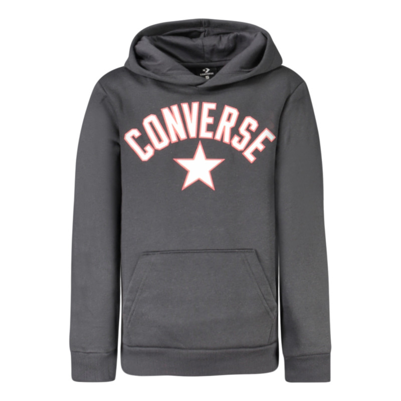CONVERSE FELPA SENZA ZIP BAMBINO NERO