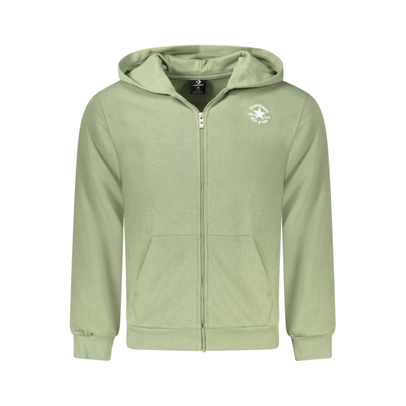 Sweat-shirt zippé vert Converse pour enfants