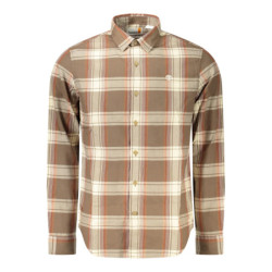Chemise à manches longues Timberland pour homme, marron